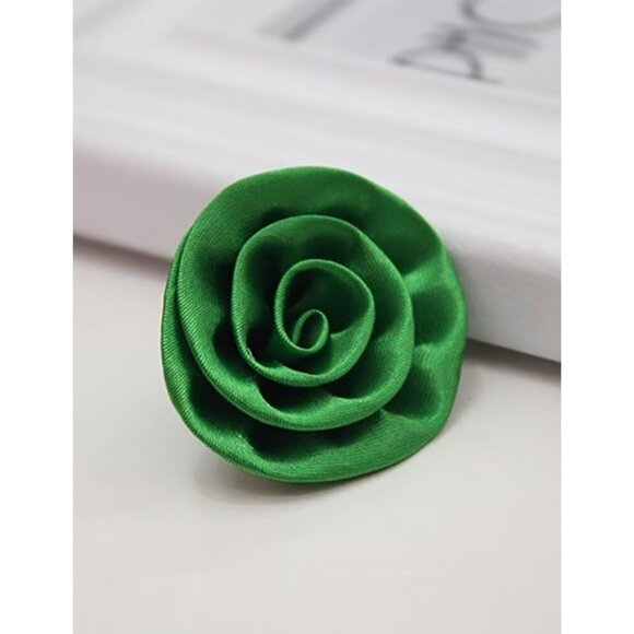 Women's Lvory Elegant Floral Satin Short Gloves Wedding Dress Party Accessories - Picture 6 of 6